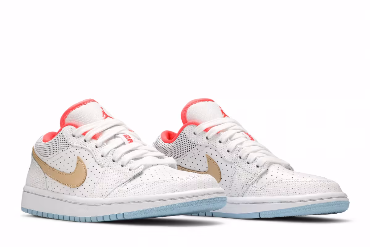 Women's Air Jordan 1 Low SE White Sesame, view 9