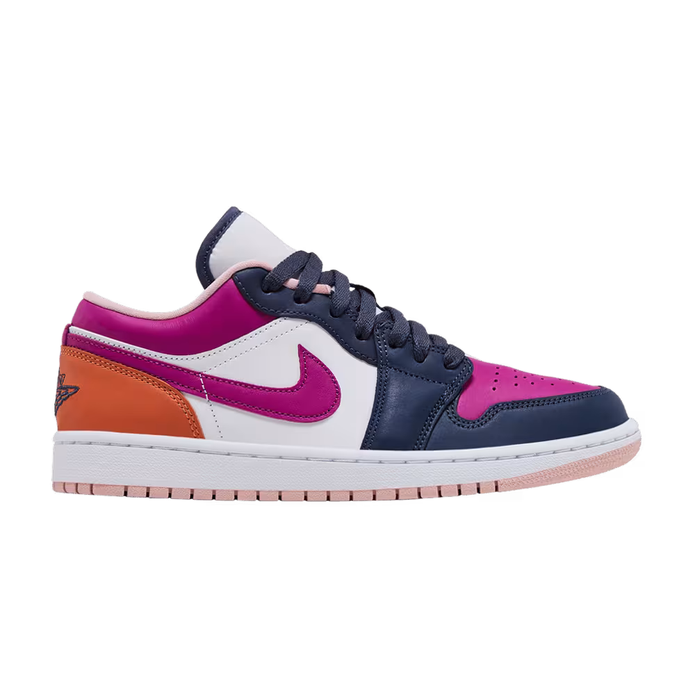 Women's Air Jordan 1 Low SE Mismatched - Purple Magenta