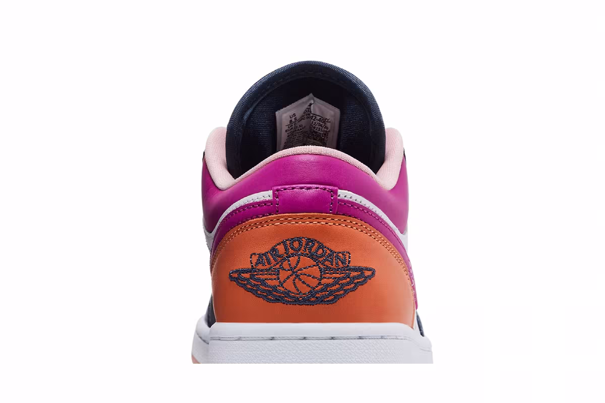 Women's Air Jordan 1 Low SE Mismatched - Purple Magenta, view 8