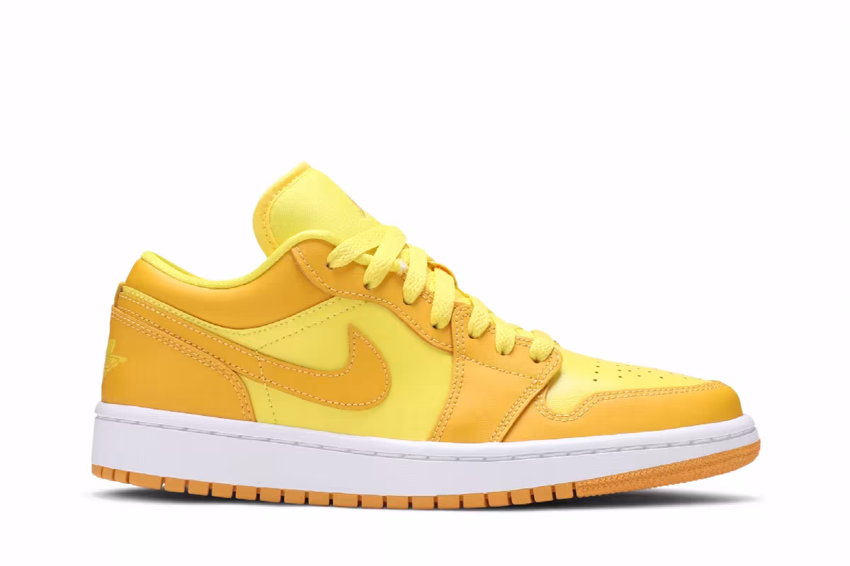 Women's Air Jordan 1 Low Yellow Strike, view 2