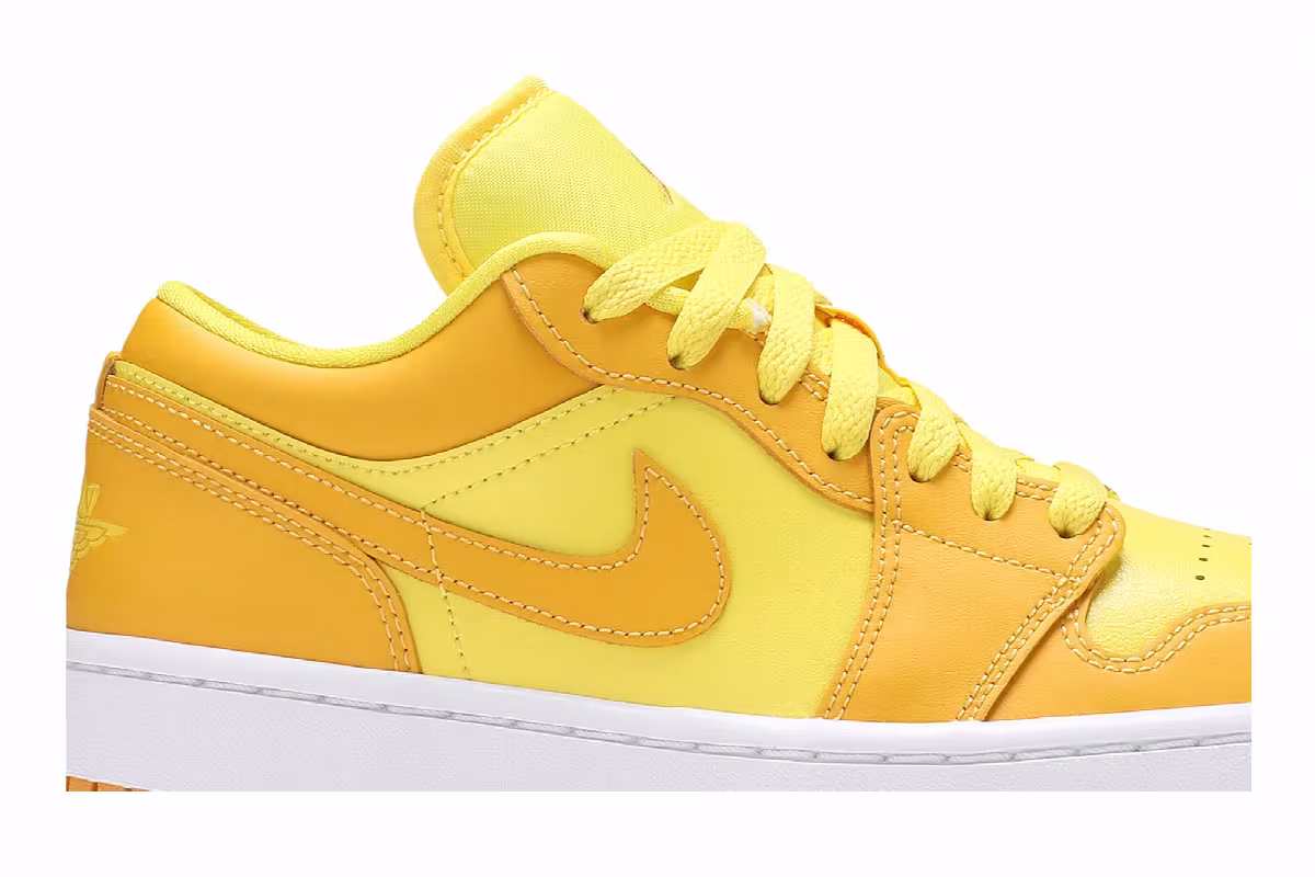 Women's Air Jordan 1 Low Yellow Strike, view 3