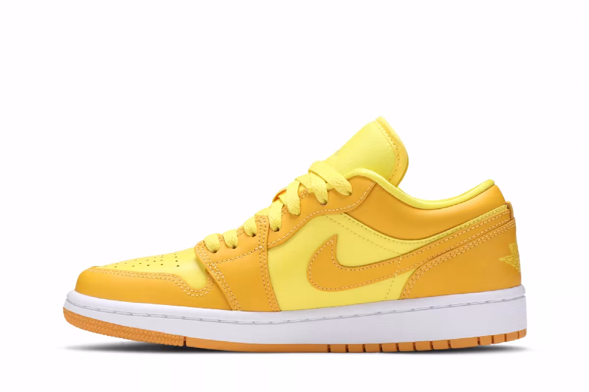 Women's Air Jordan 1 Low Yellow Strike, view 4