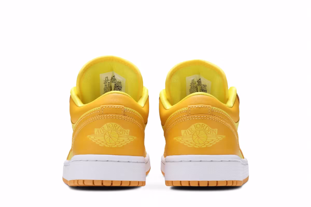 Women's Air Jordan 1 Low Yellow Strike, view 7