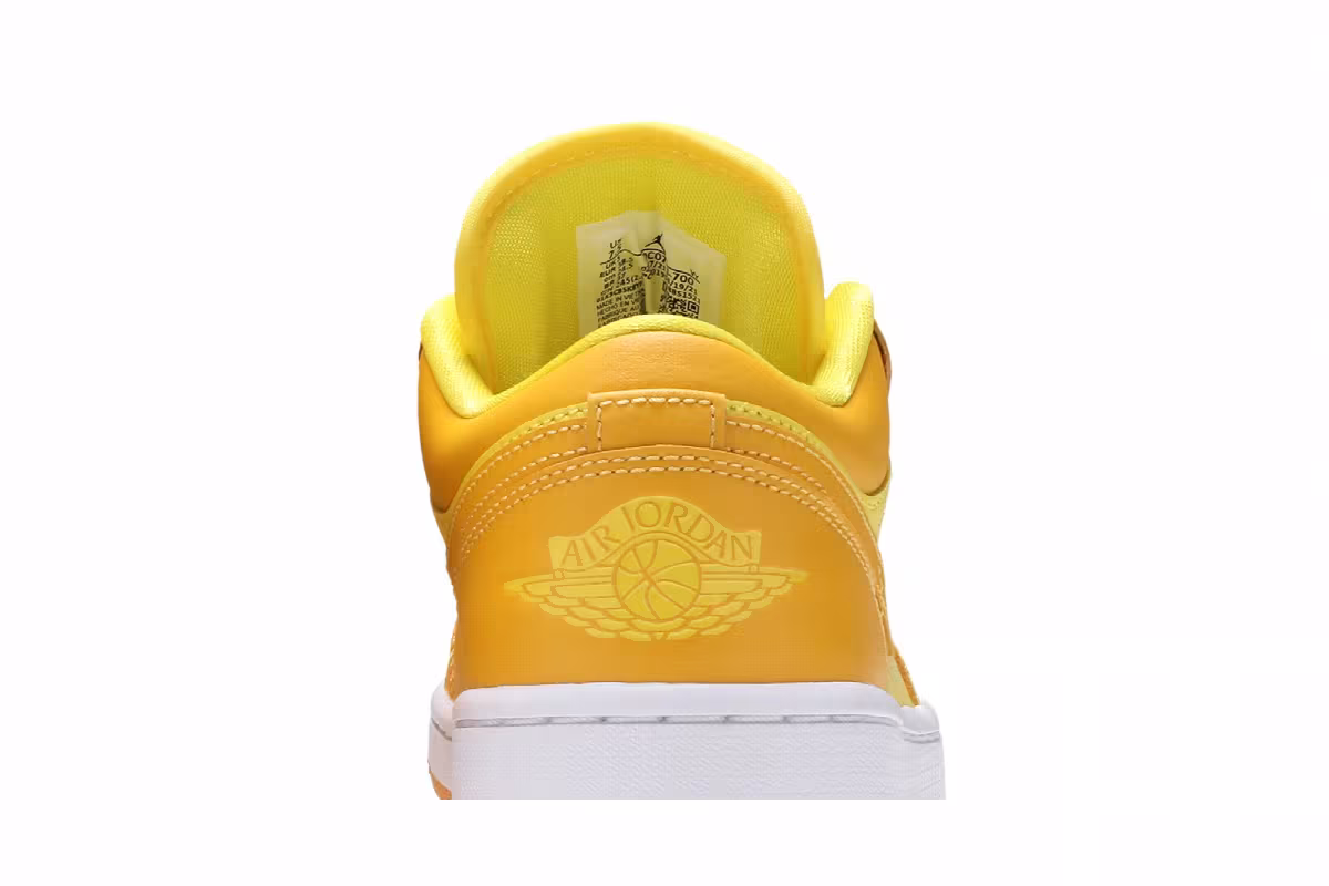 Women's Air Jordan 1 Low Yellow Strike, view 8