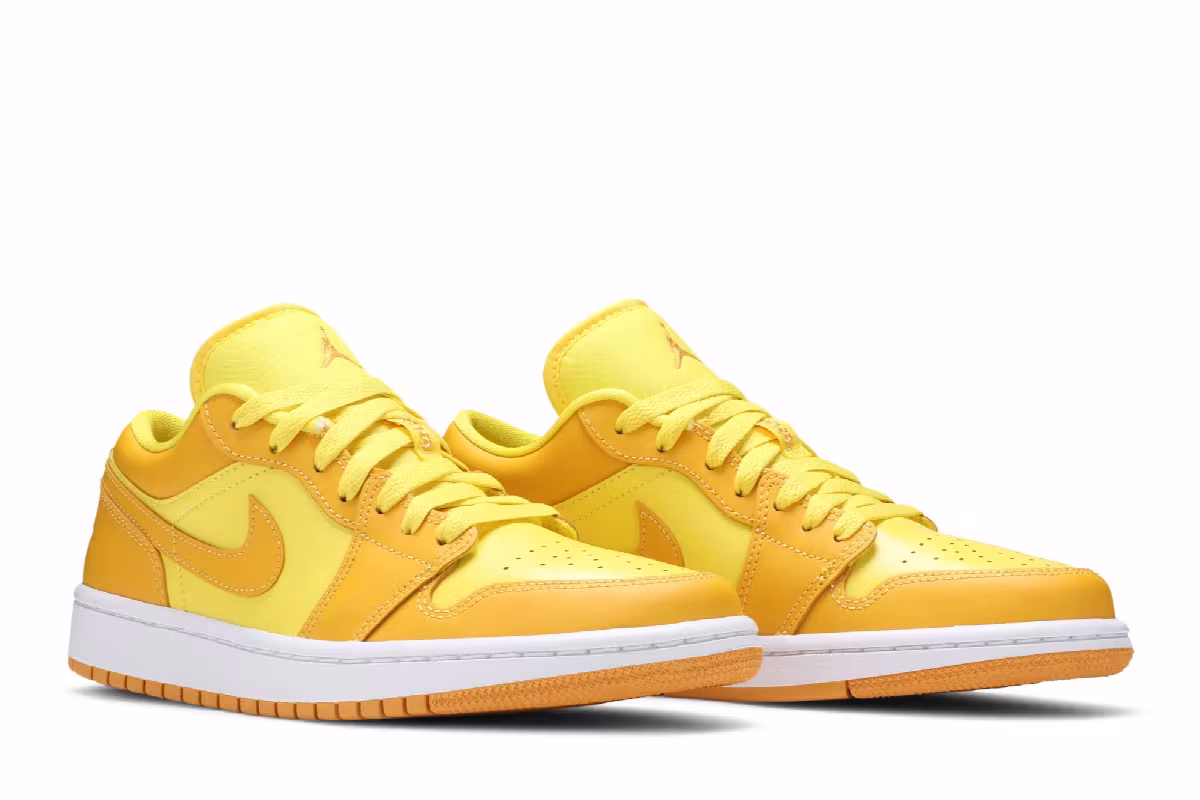 Women's Air Jordan 1 Low Yellow Strike, view 9