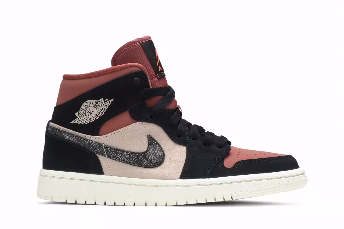 Women's Air Jordan 1 Mid Canyon Rust, view 2