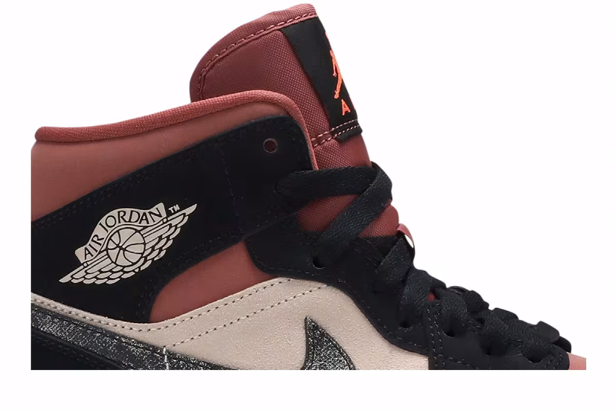 Women's Air Jordan 1 Mid Canyon Rust, view 3