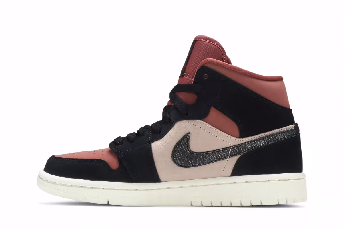 Women's Air Jordan 1 Mid Canyon Rust, view 4