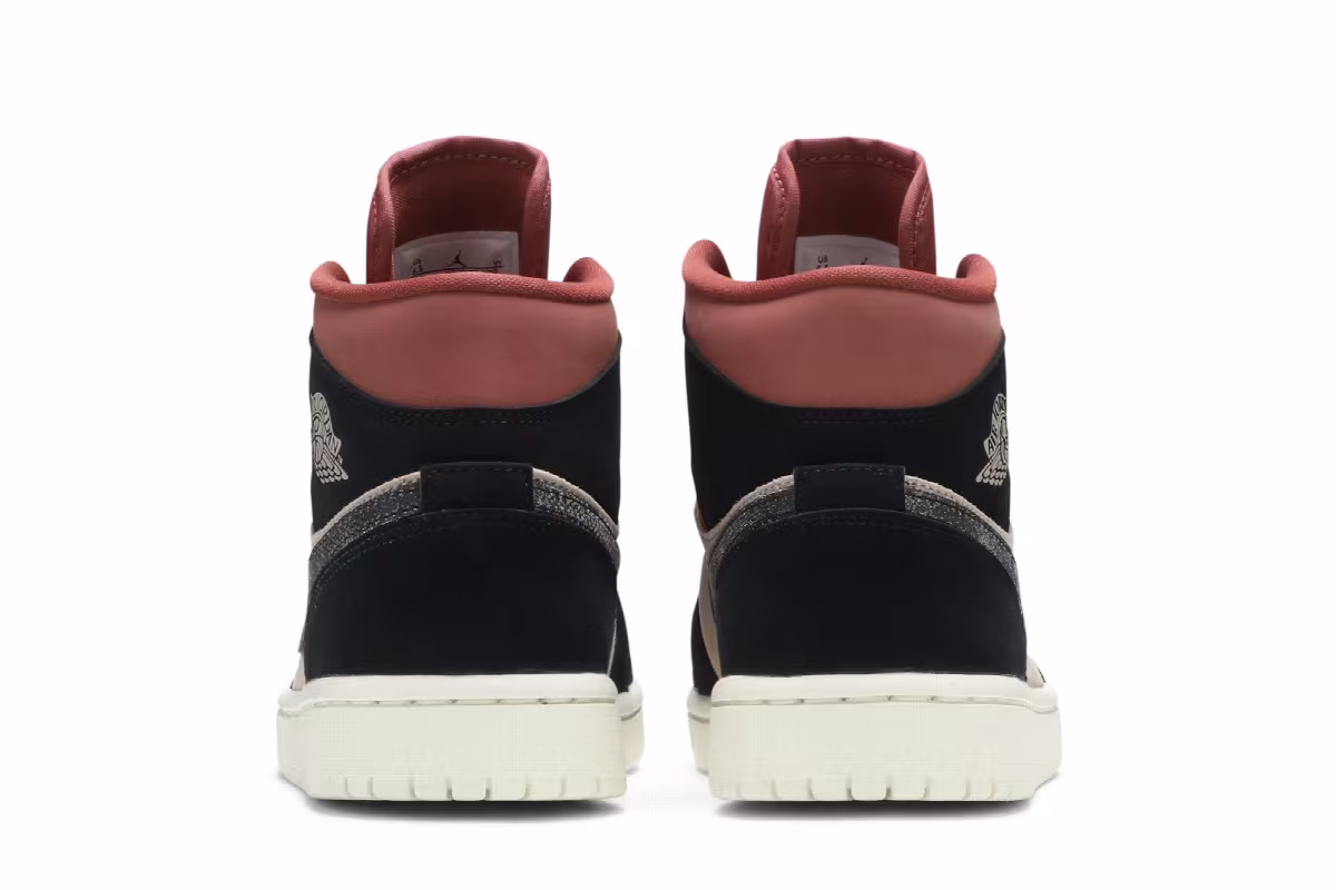 Women's Air Jordan 1 Mid Canyon Rust, view 7