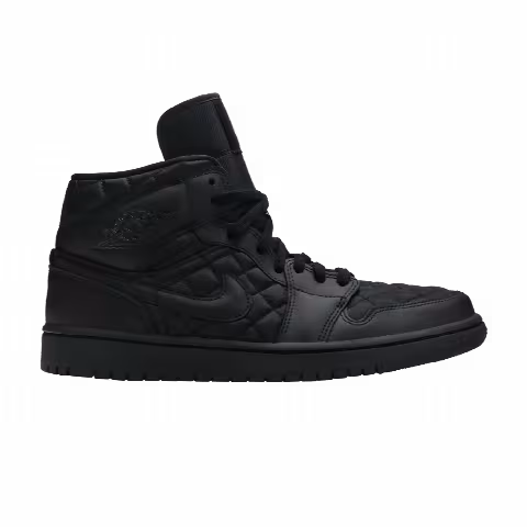 Wmns Air Jordan 1 Mid SE 'Black Quilted'
