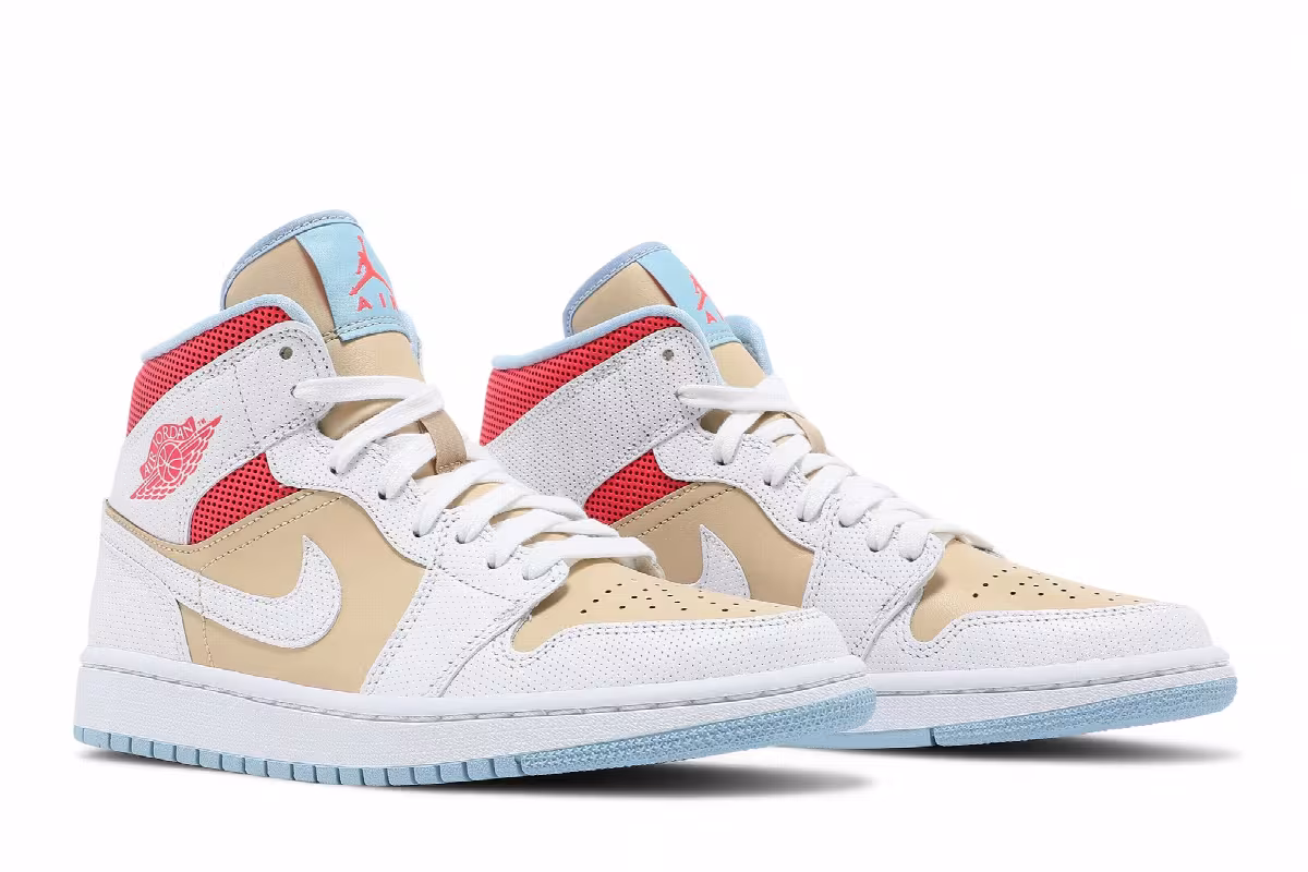 Women's Air Jordan 1 Mid SE Sesame, view 9