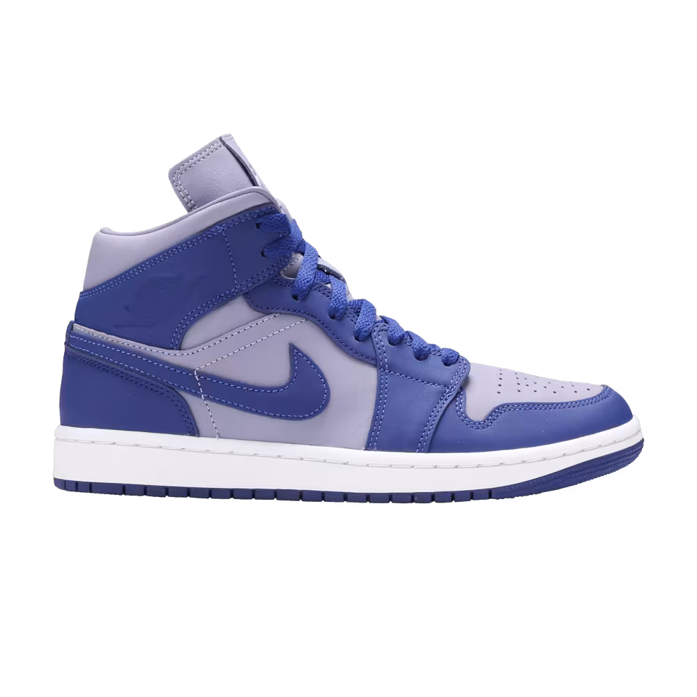 Women's Air Jordan 1 Mid SE Iron Purple Deep Royal