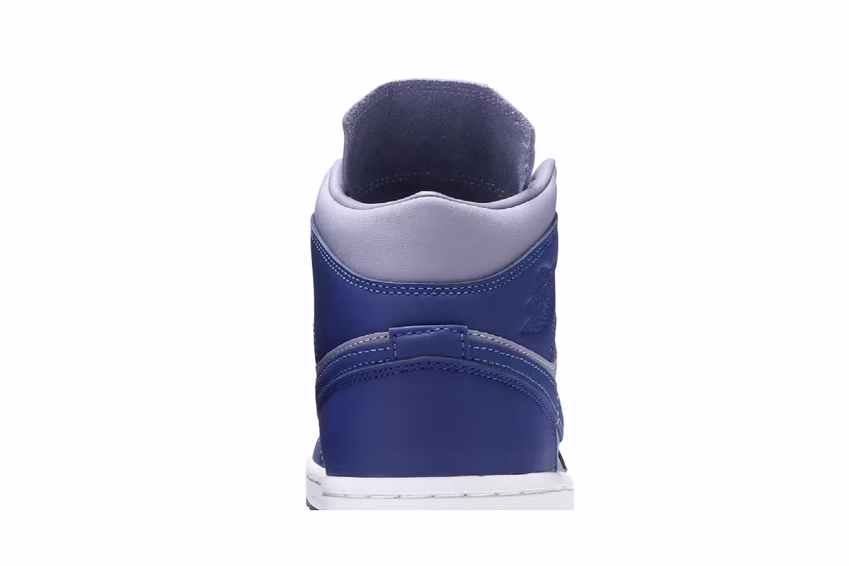 Women's Air Jordan 1 Mid SE Iron Purple Deep Royal, view 8