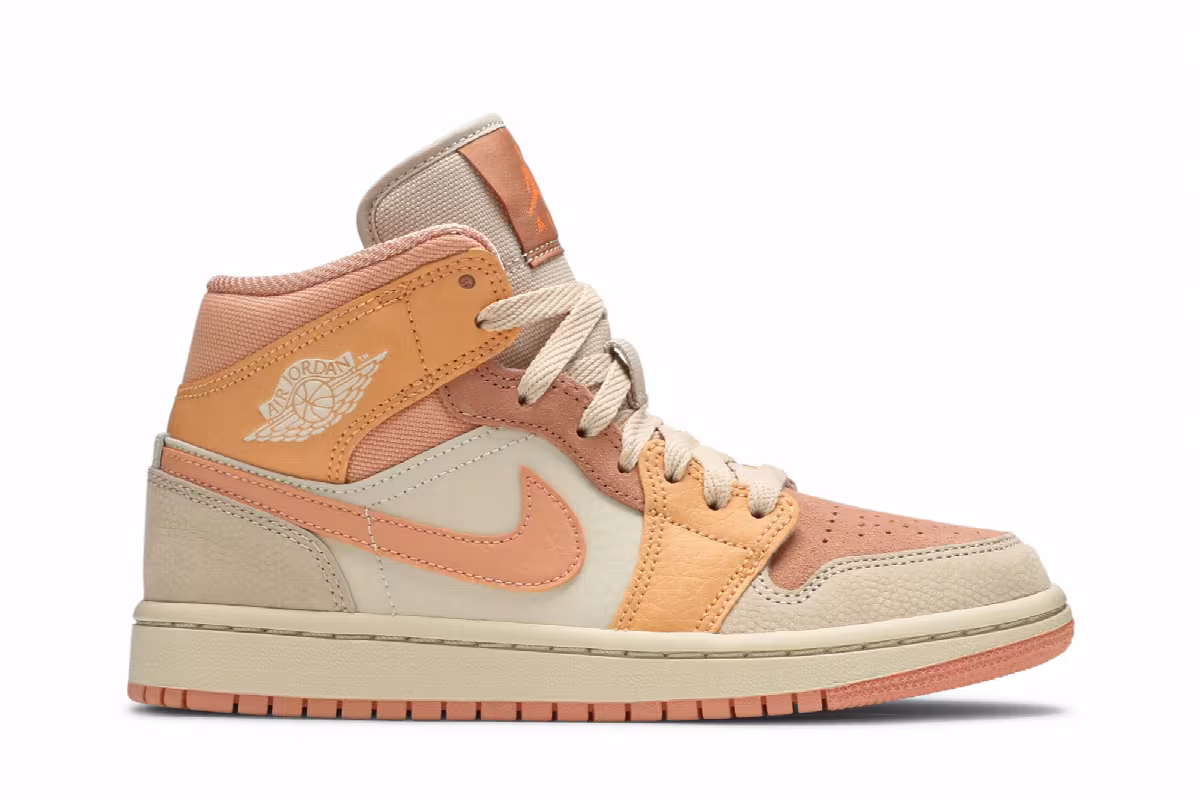 Women's Air Jordan 1 Mid Apricot, view 2