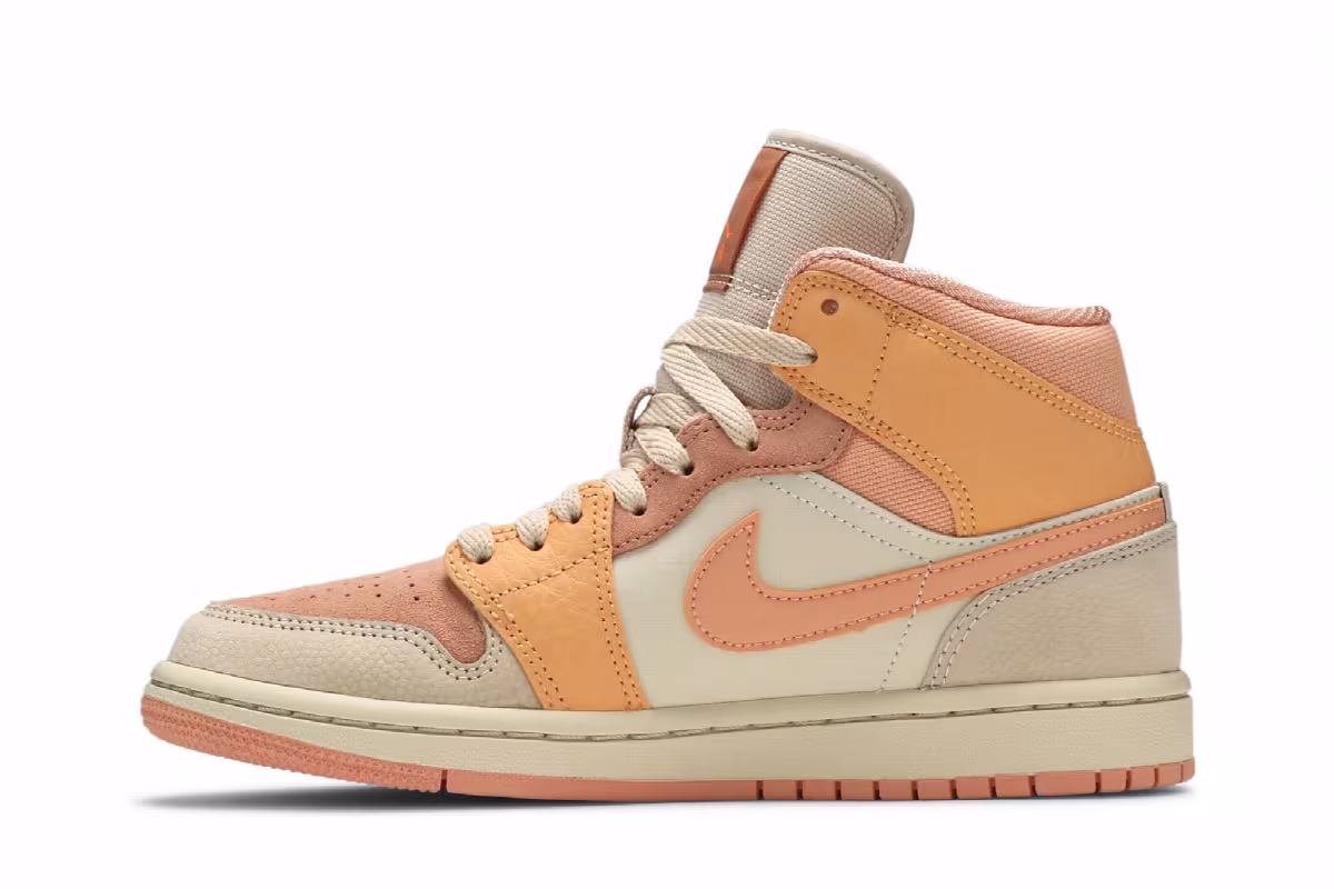 Women's Air Jordan 1 Mid Apricot, view 4