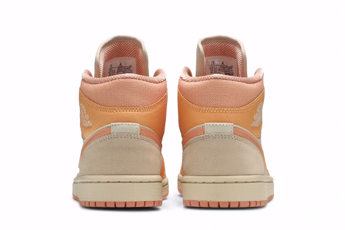 Women's Air Jordan 1 Mid Apricot, view 7