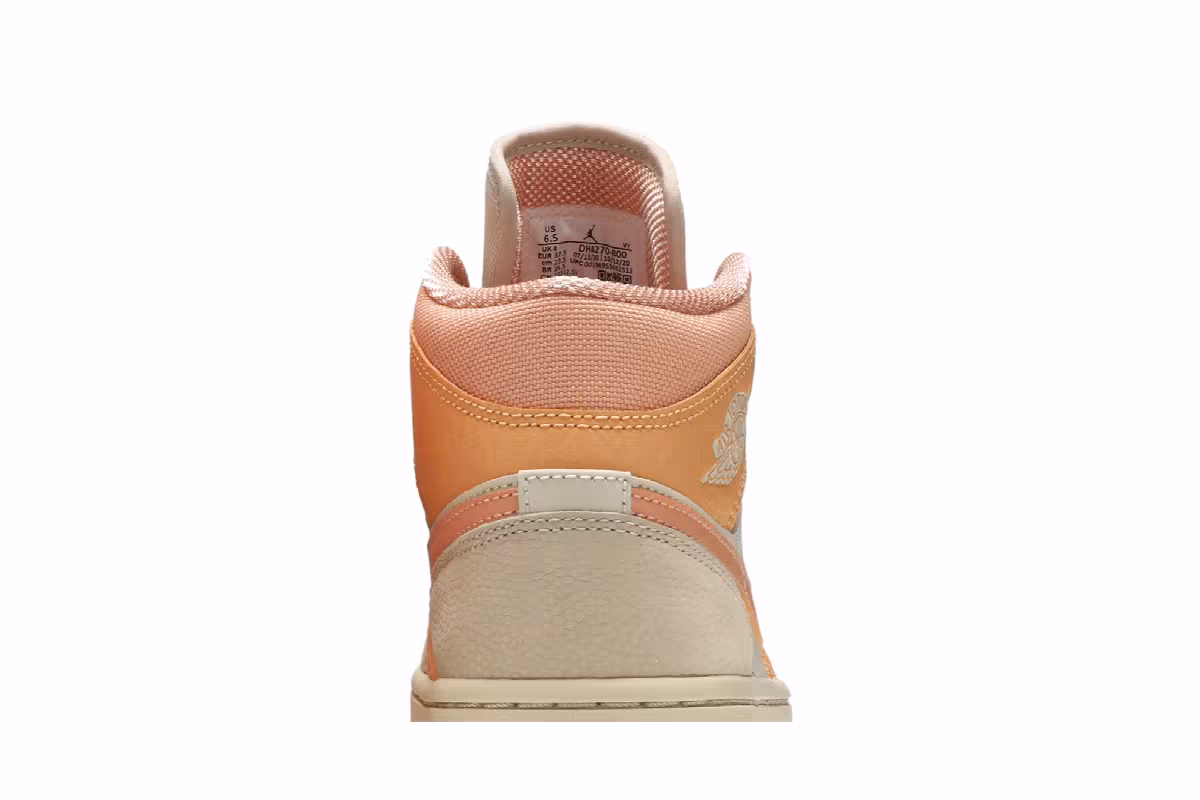 Women's Air Jordan 1 Mid Apricot, view 8