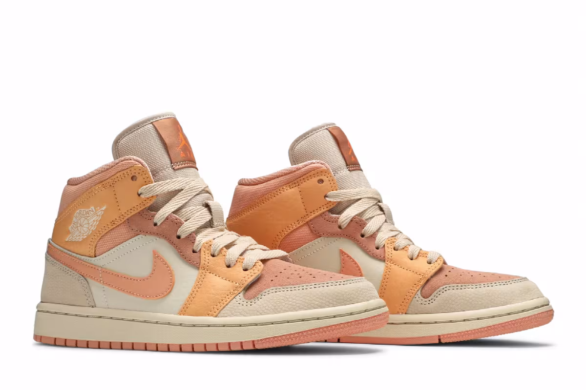 Women's Air Jordan 1 Mid Apricot, view 9
