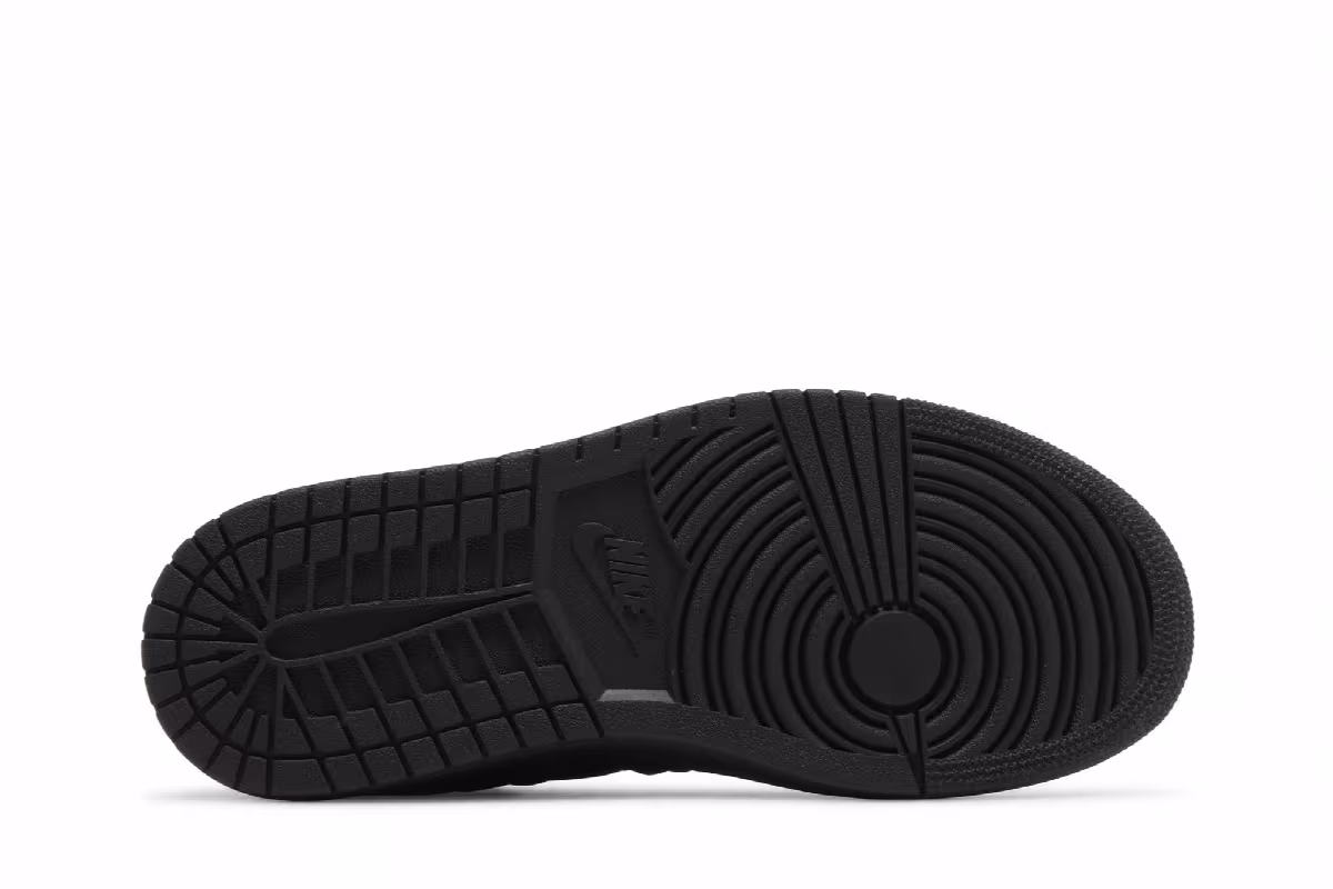 Women's Air Jordan 1 Low Triple Black Quilted, view 5