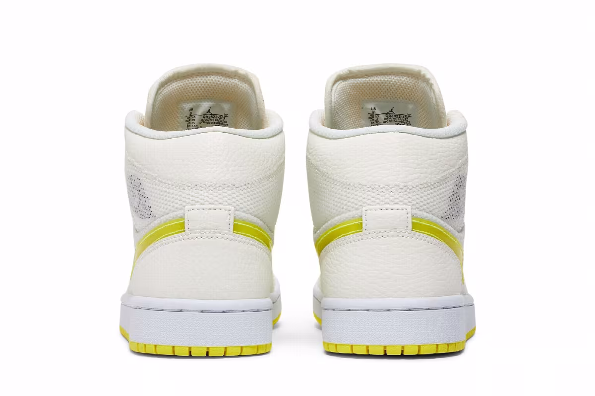Women's Air Jordan 1 Mid SE Voltage Yellow, view 7