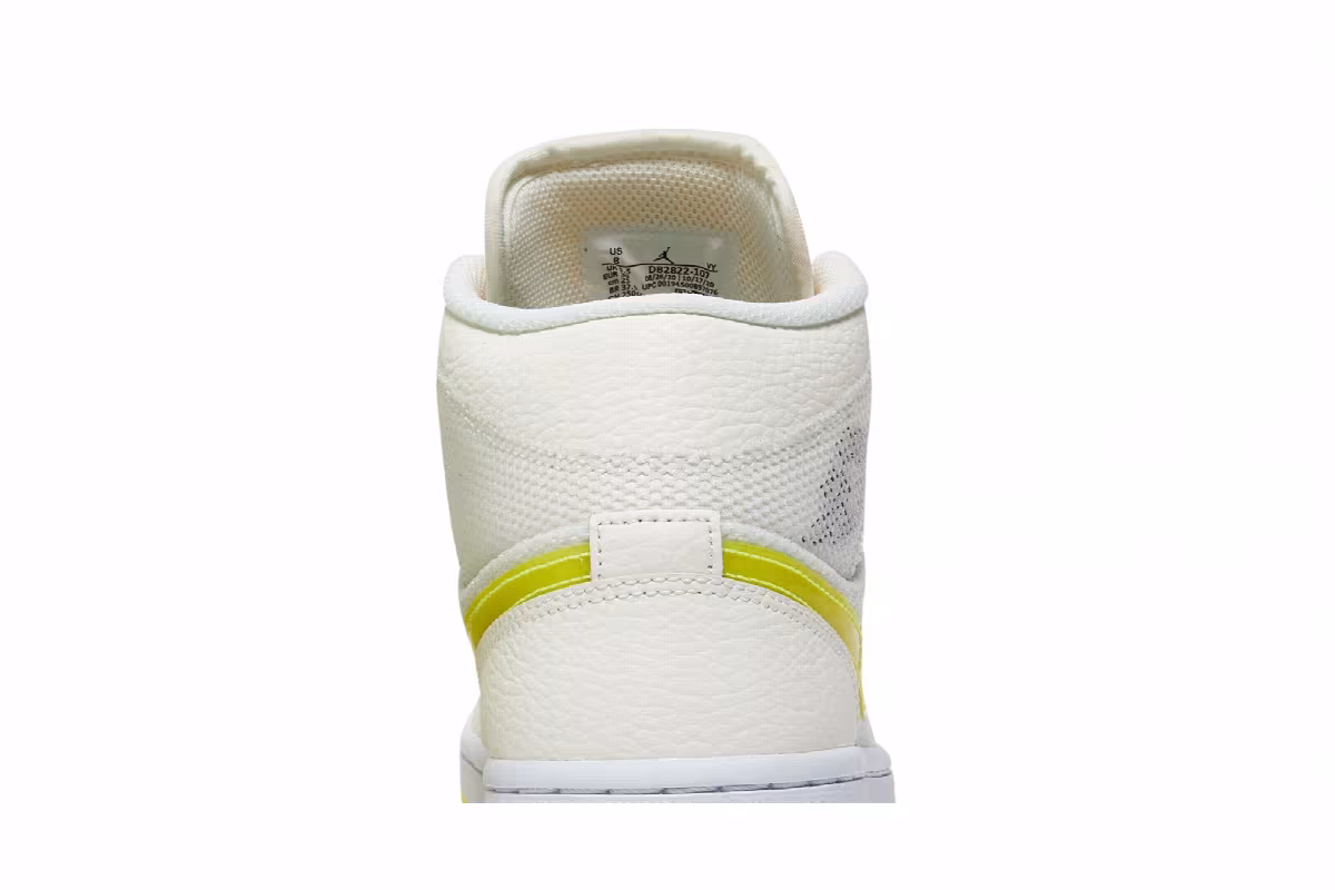 Women's Air Jordan 1 Mid SE Voltage Yellow, view 8