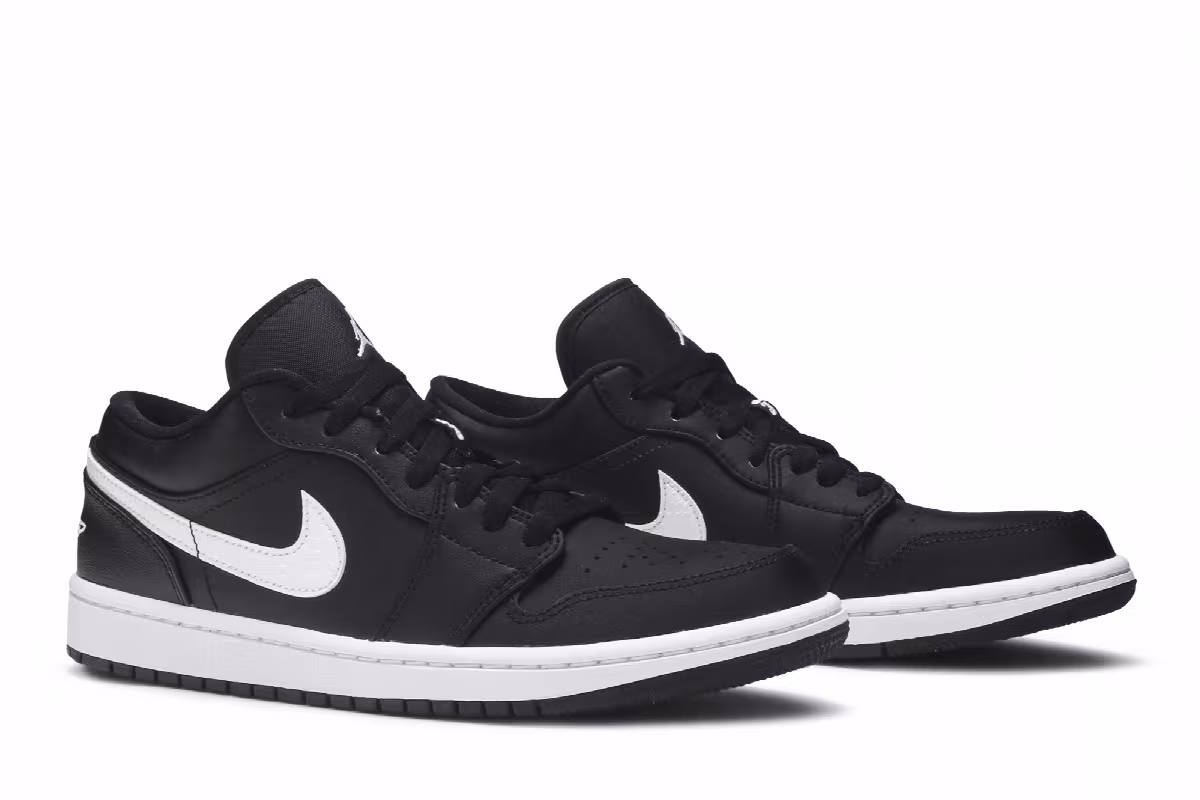 Women's Air Jordan 1 Low Black, view 9