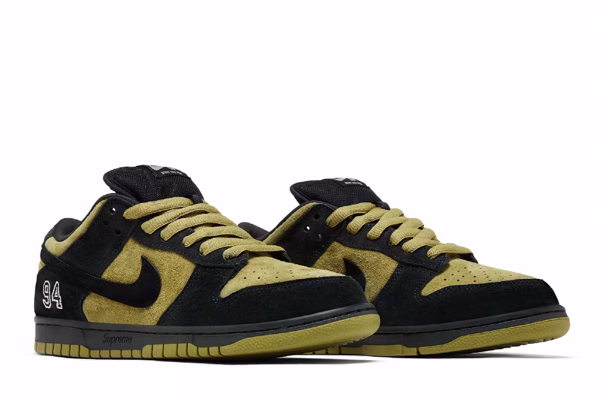 Supreme x Nike Dunk Low SB Camper Green, view 9