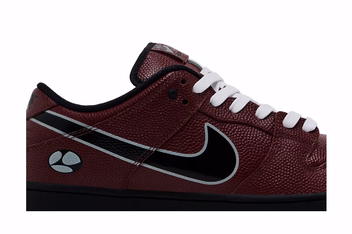 Limosine Skateboards x Nike Dunk Low SB Football, view 3