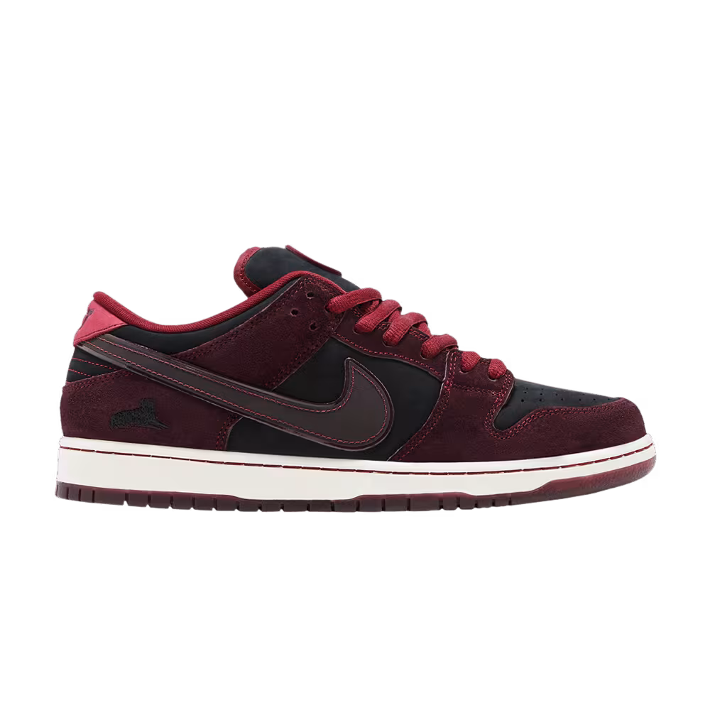RIOT Skateshop x Nike Dunk Low Pro SB QS Mahogany Dark Beetroot