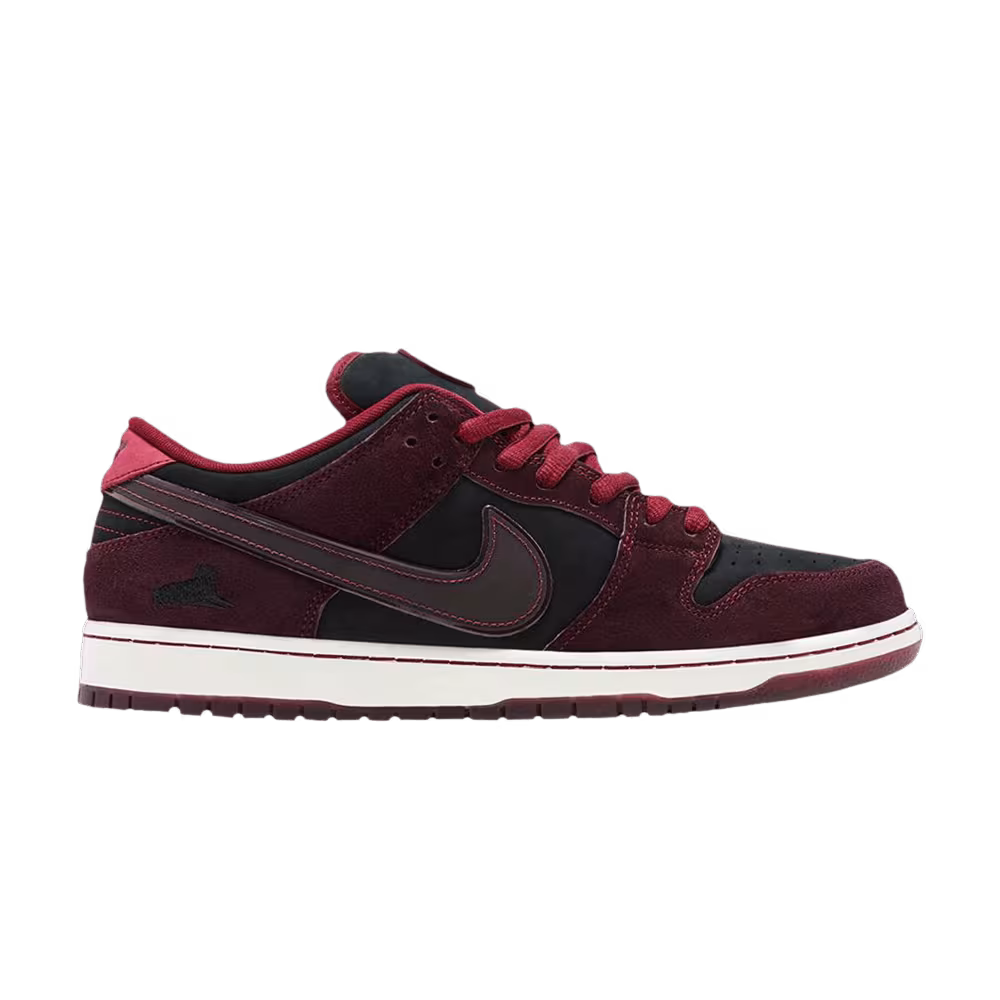 RIOT Skateshop x Nike Dunk Low Pro SB QS Mahogany Dark Beetroot
