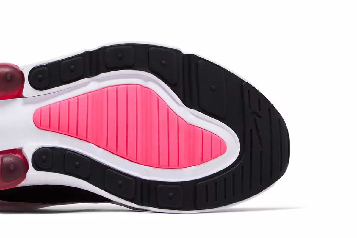 Nike Women's Air Max 270 White Black Hyper Pink, view 6
