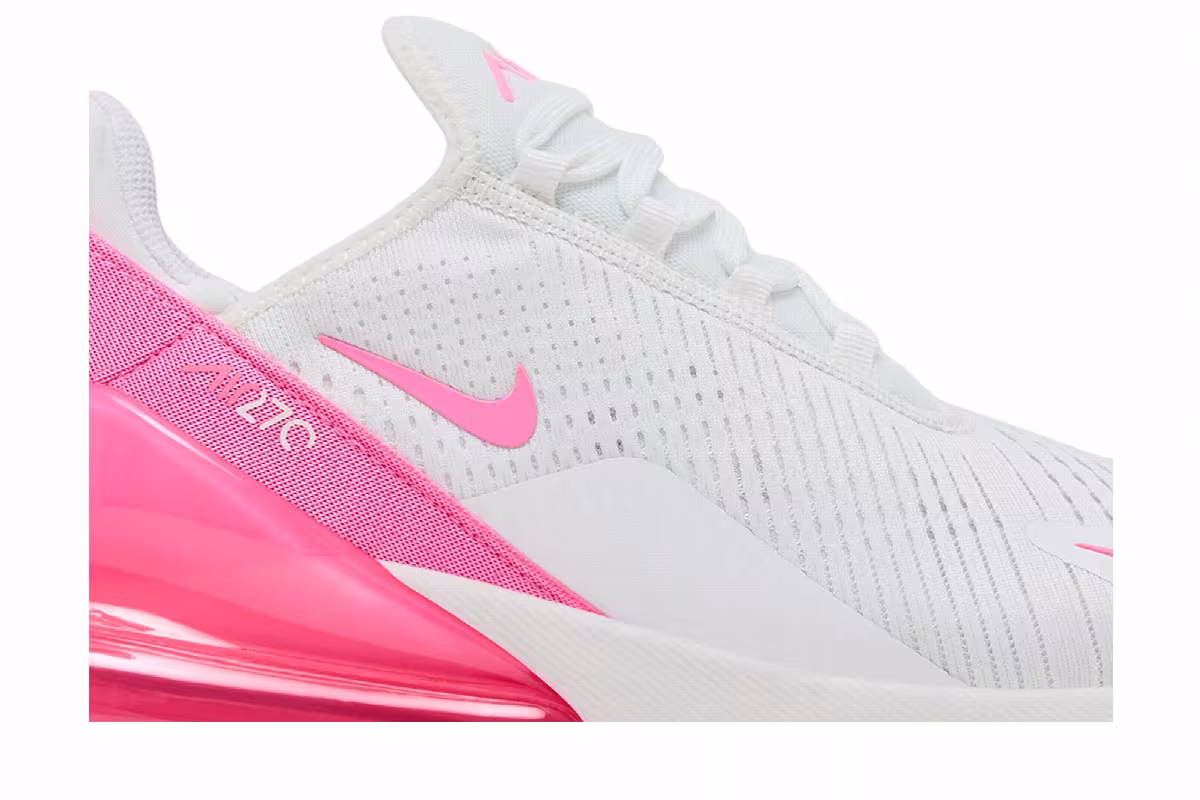 Nike Women's Air Max 270 Summit White Pink Spell, view 3