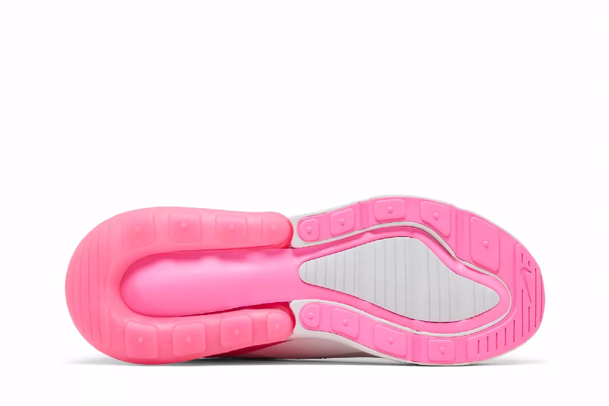 Nike Women's Air Max 270 Summit White Pink Spell, view 5