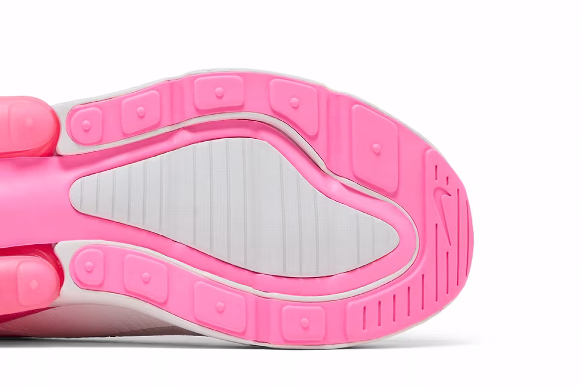 Nike Women's Air Max 270 Summit White Pink Spell, view 6