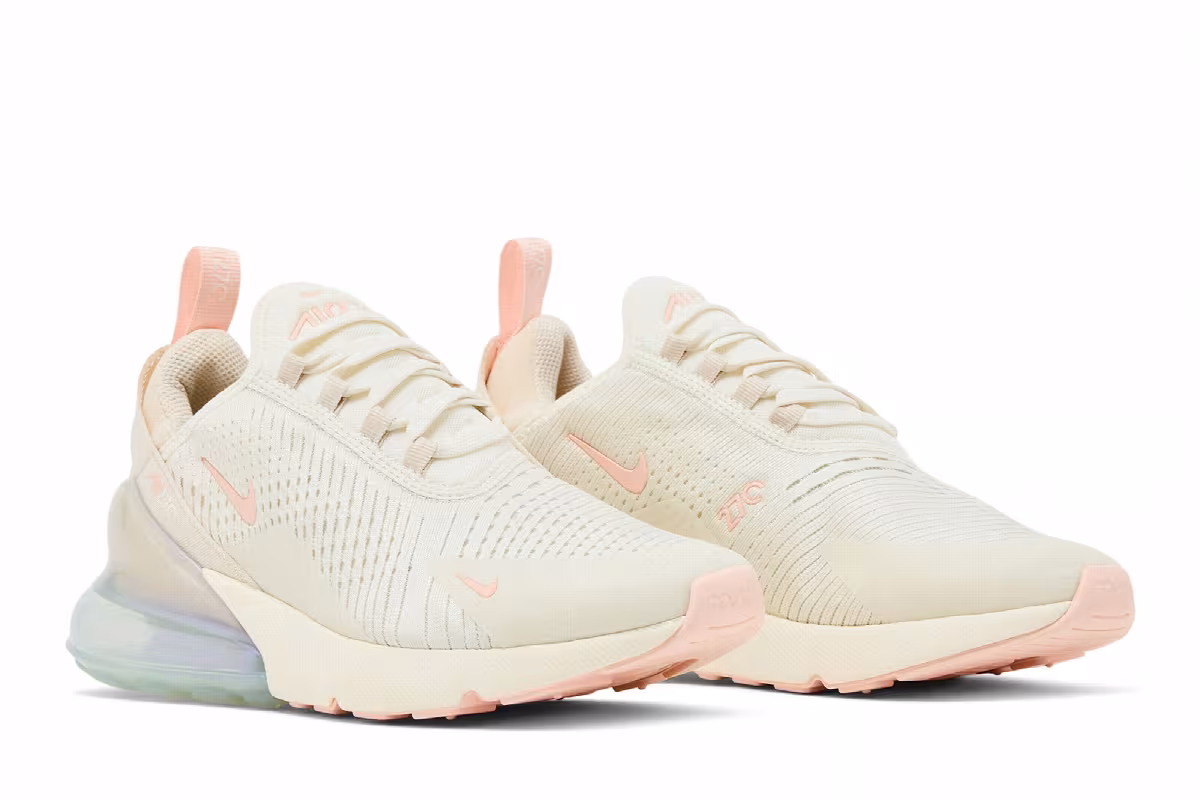 Nike Women's Air Max 270 Soft Pearl, view 9