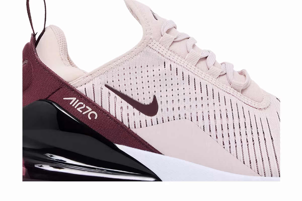 Nike Women's Air Max 270 Silt Red Burgundy Crush, view 3