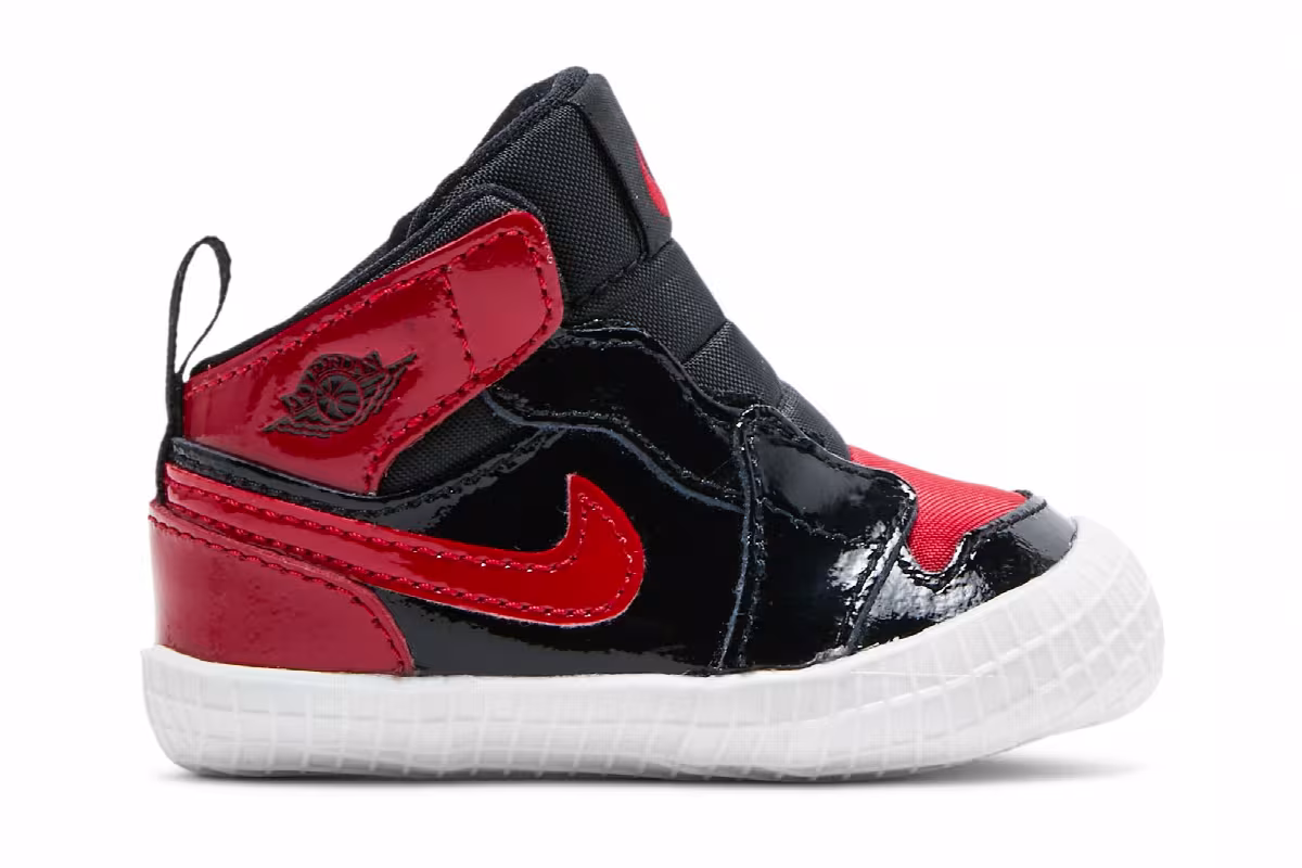 Air Jordan 1 High OG Crib Patent Bred, view 2