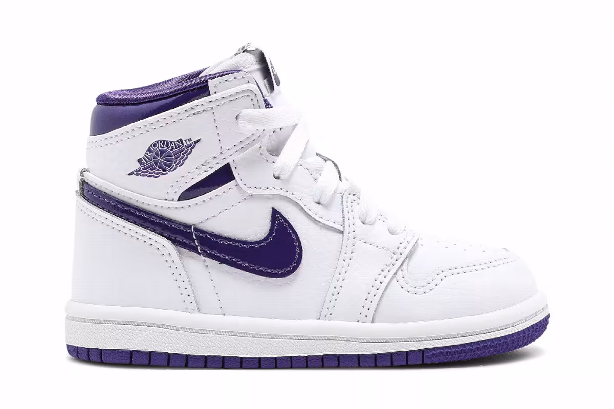 Air Jordan 1 High OG TD Court Purple, view 2