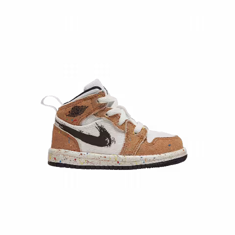 Air Jordan 1 Mid SE TD 'Brushstroke Paint Splatter'