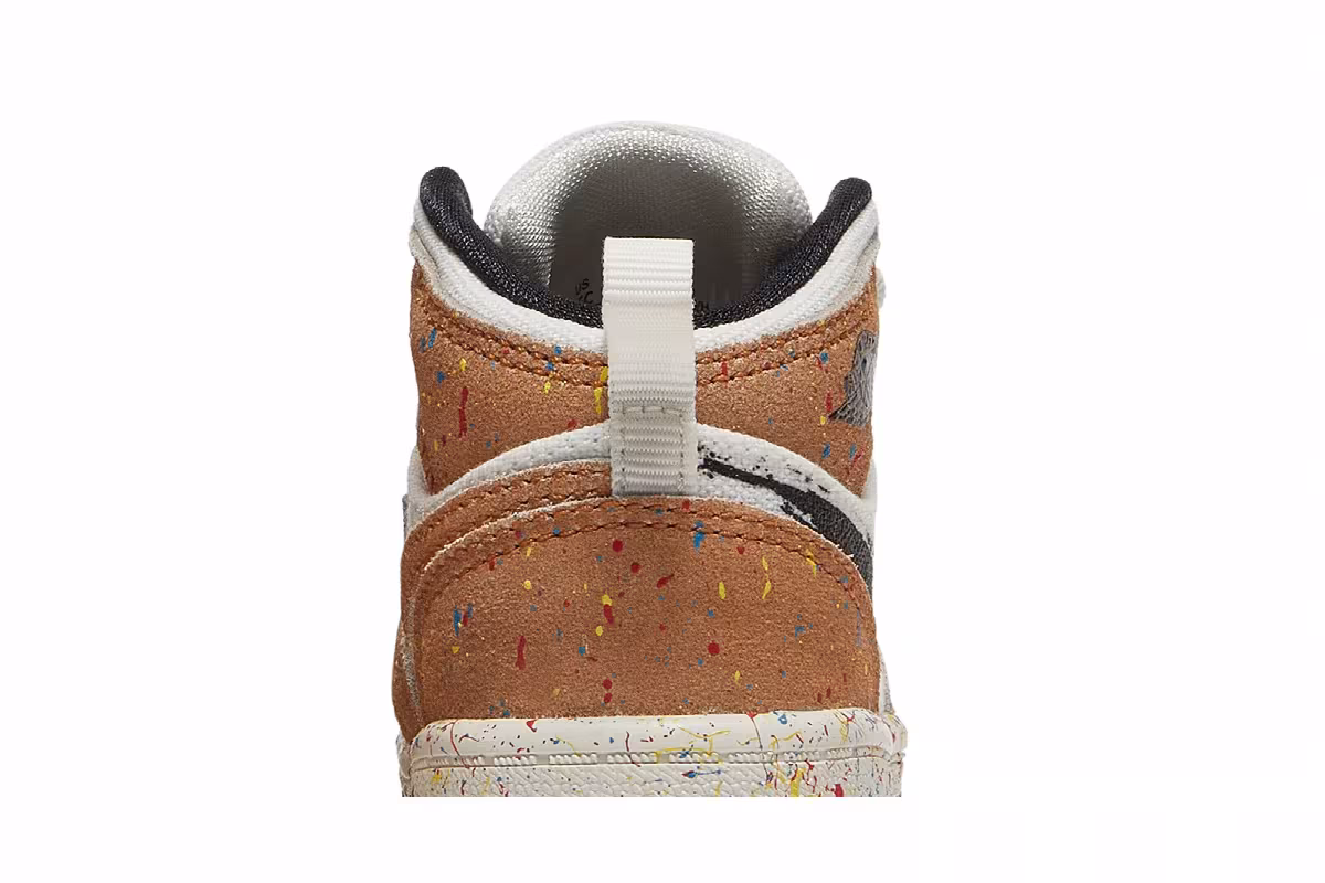 Air Jordan 1 Mid SE TD Brushstroke Paint Splatter, view 8