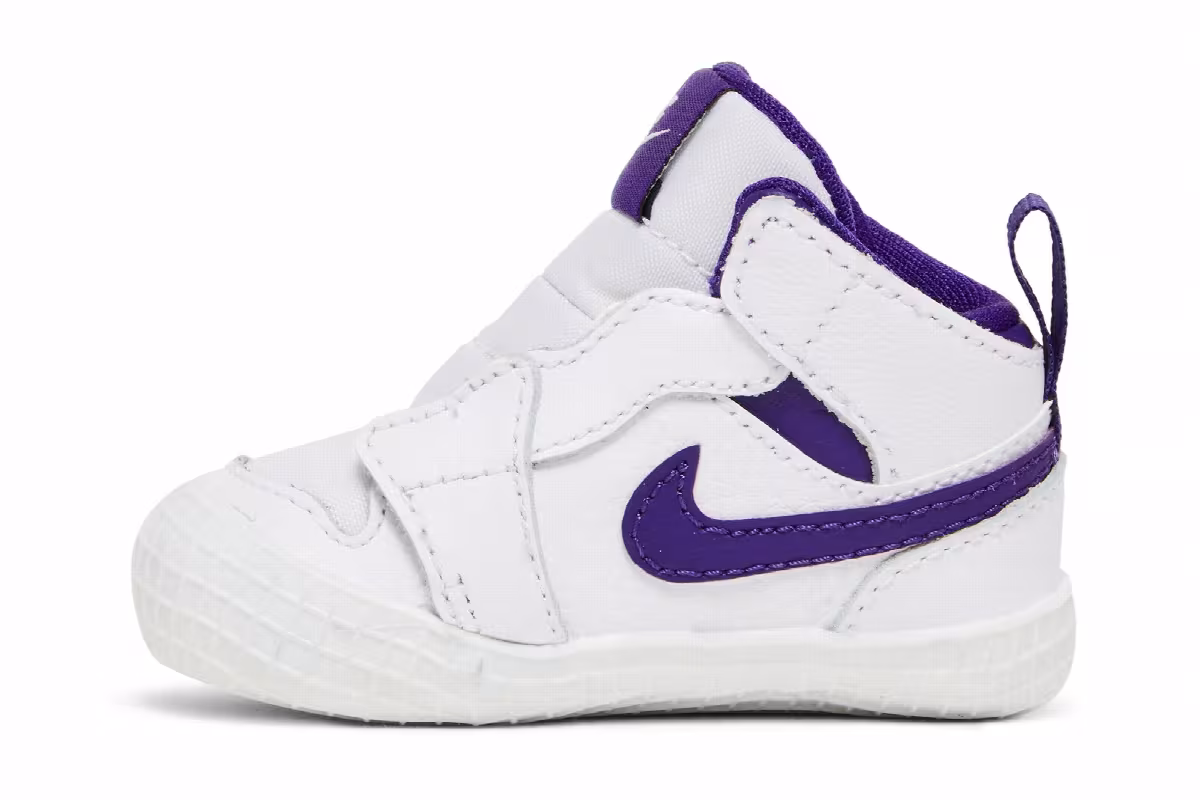 Air Jordan 1 Crib Bootie Court Purple, view 4