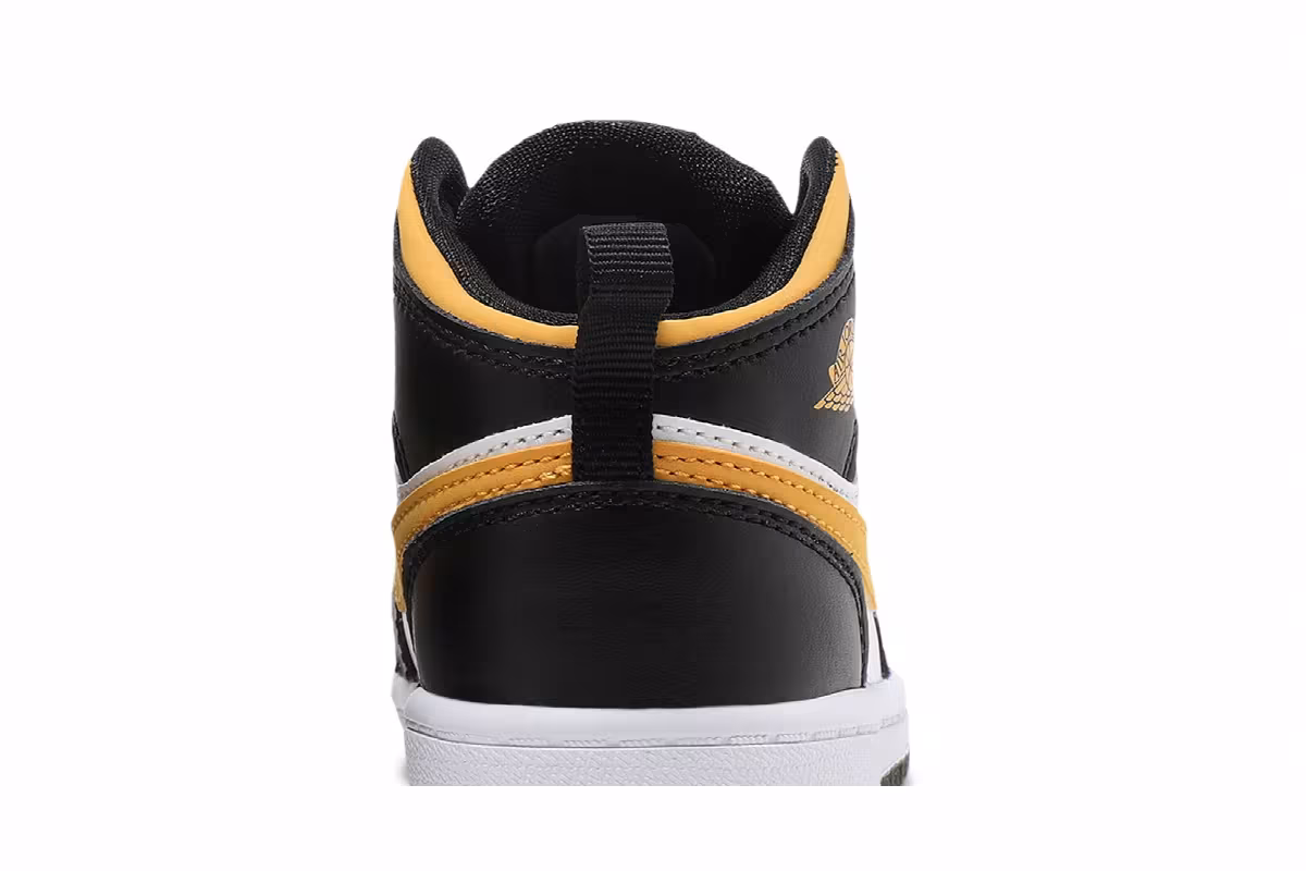 Air Jordan 1 Mid TD Black University Gold, view 8