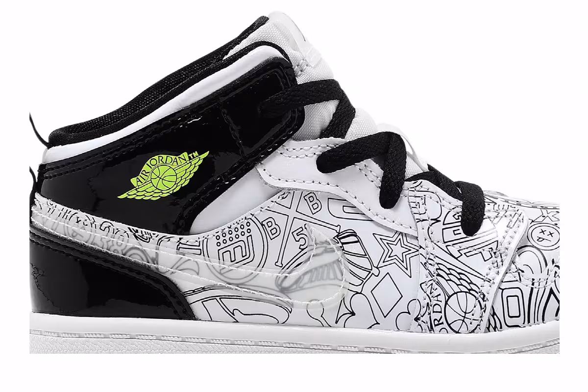 Air Jordan 1 Mid SE TD DIY, view 3