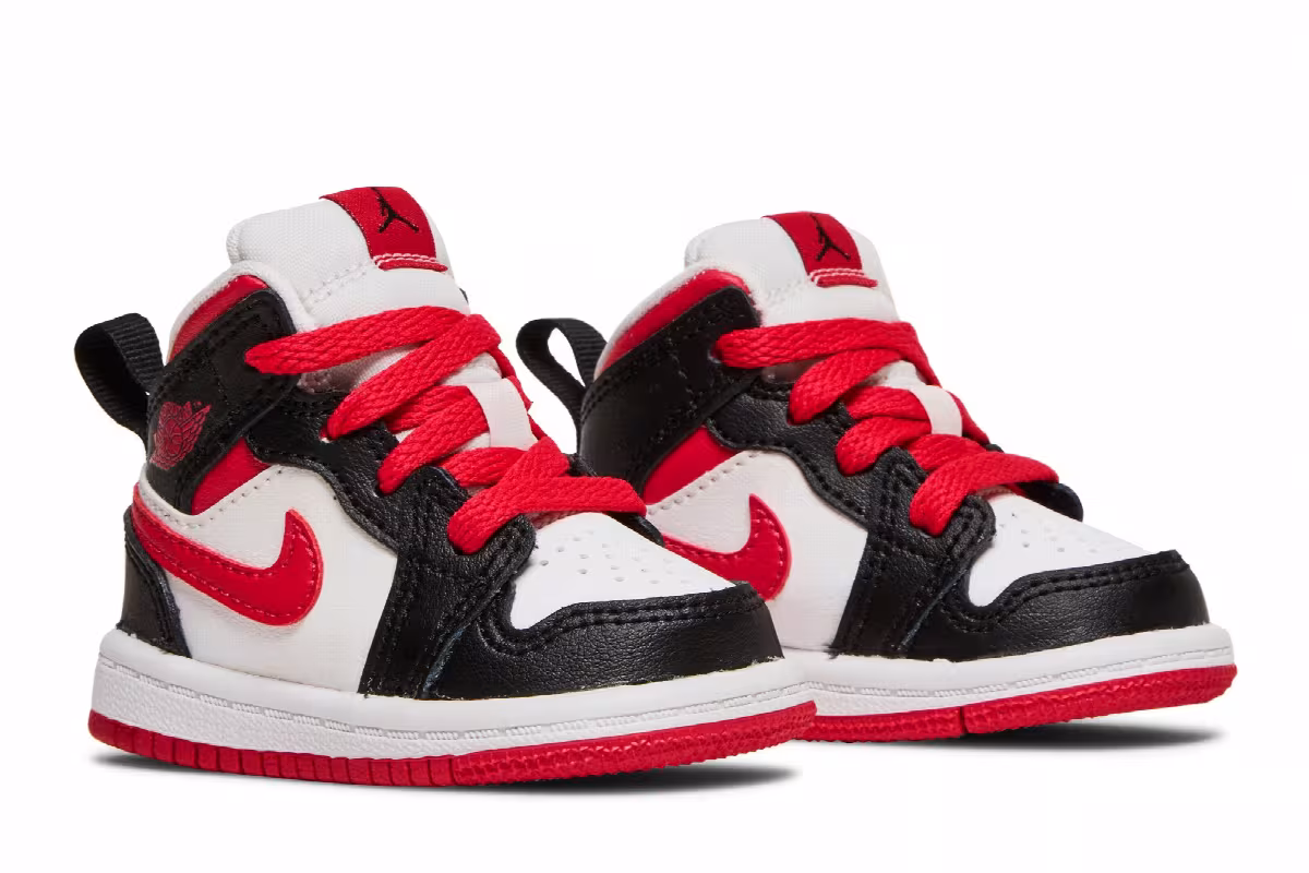 Air Jordan 1 Mid TD White Very Berry, view 9