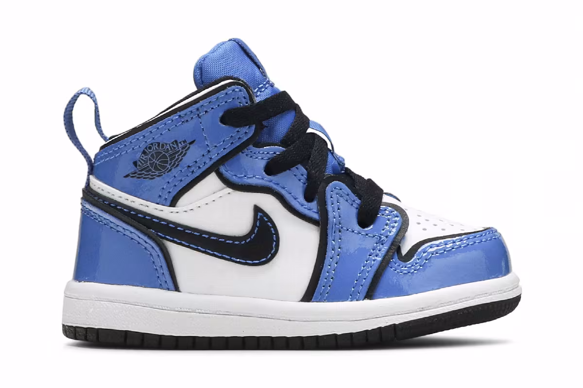 Air Jordan 1 Mid SE TD Signal Blue, view 2