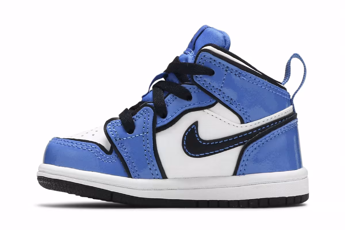 Air Jordan 1 Mid SE TD Signal Blue, view 4