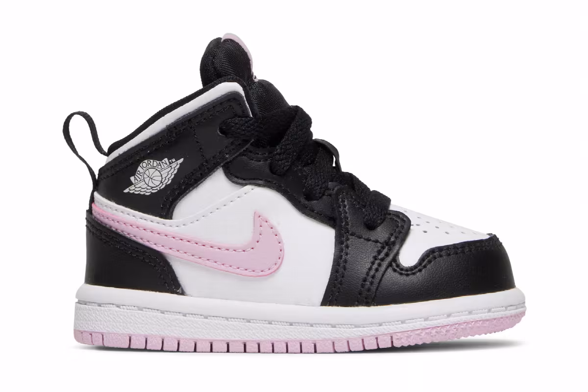 Air Jordan 1 Mid TD White Light Arctic Pink, view 2