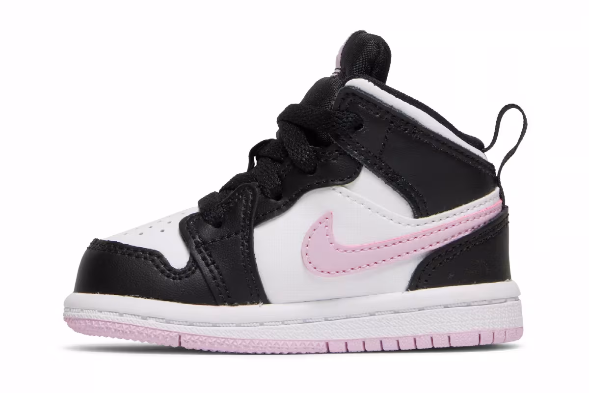 Air Jordan 1 Mid TD White Light Arctic Pink, view 4