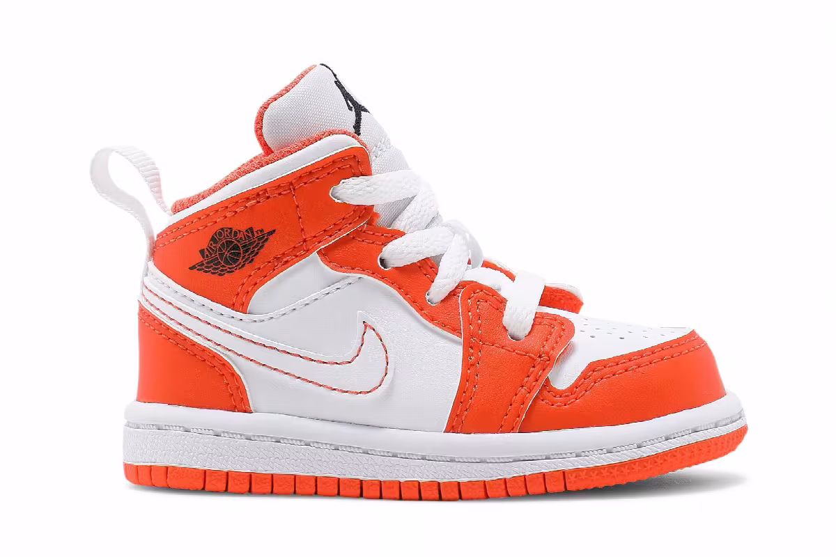 Air Jordan 1 Mid SE TD Electro Orange, view 2