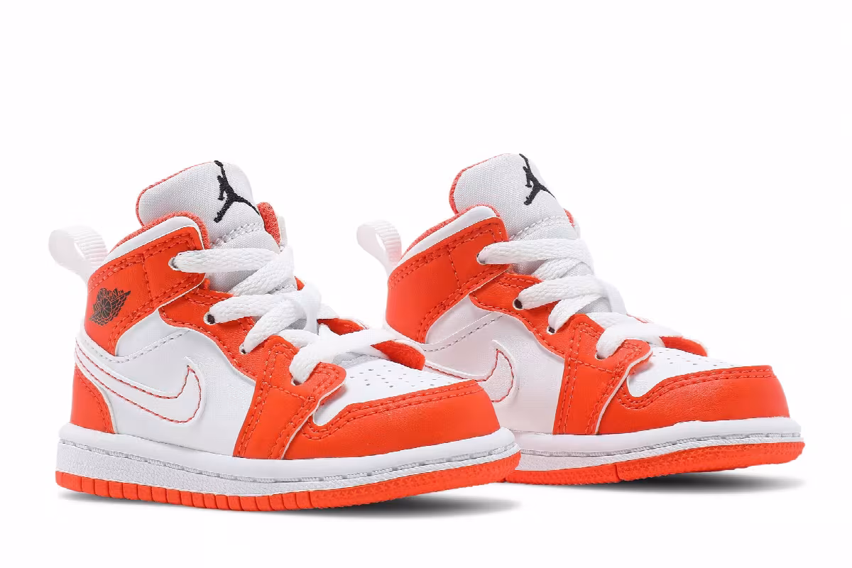 Air Jordan 1 Mid SE TD Electro Orange, view 9